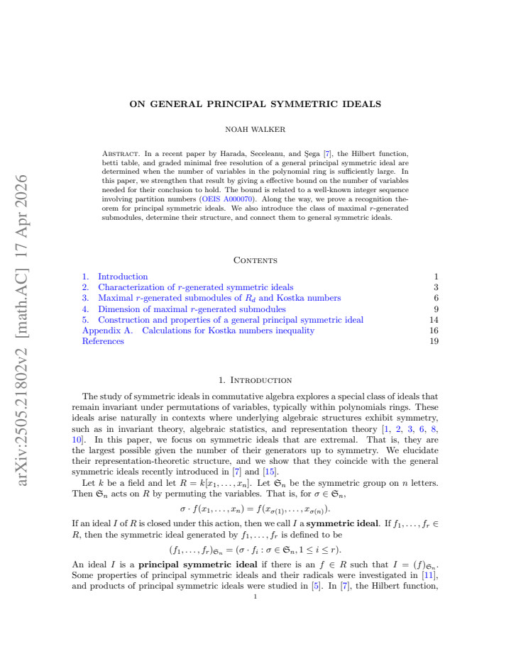 First page