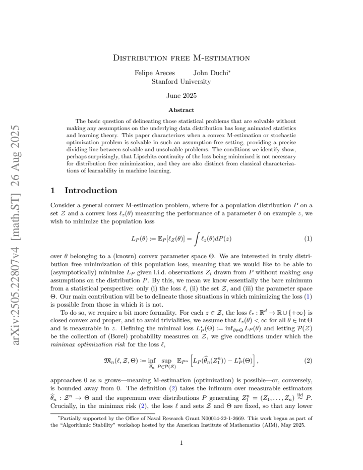 First page