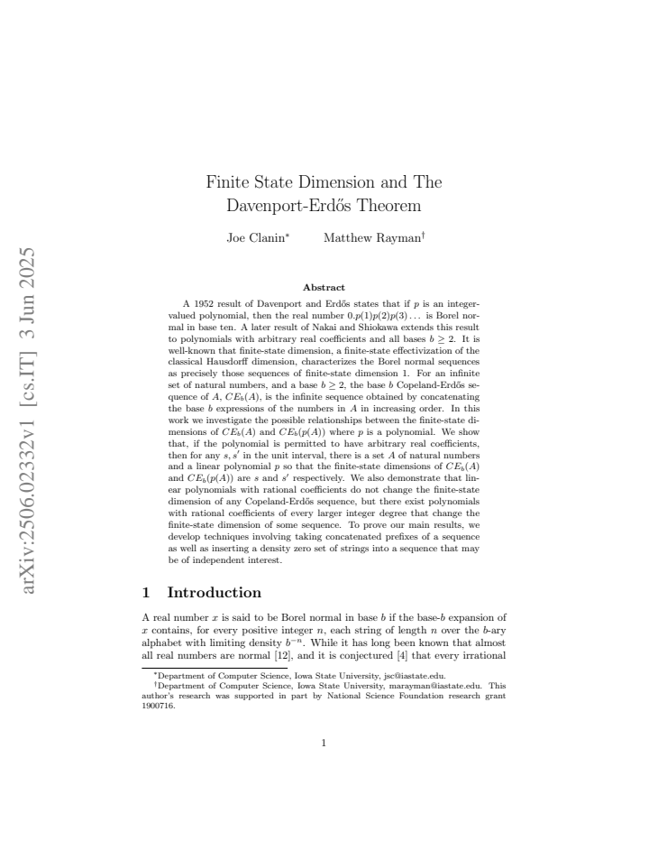 First page