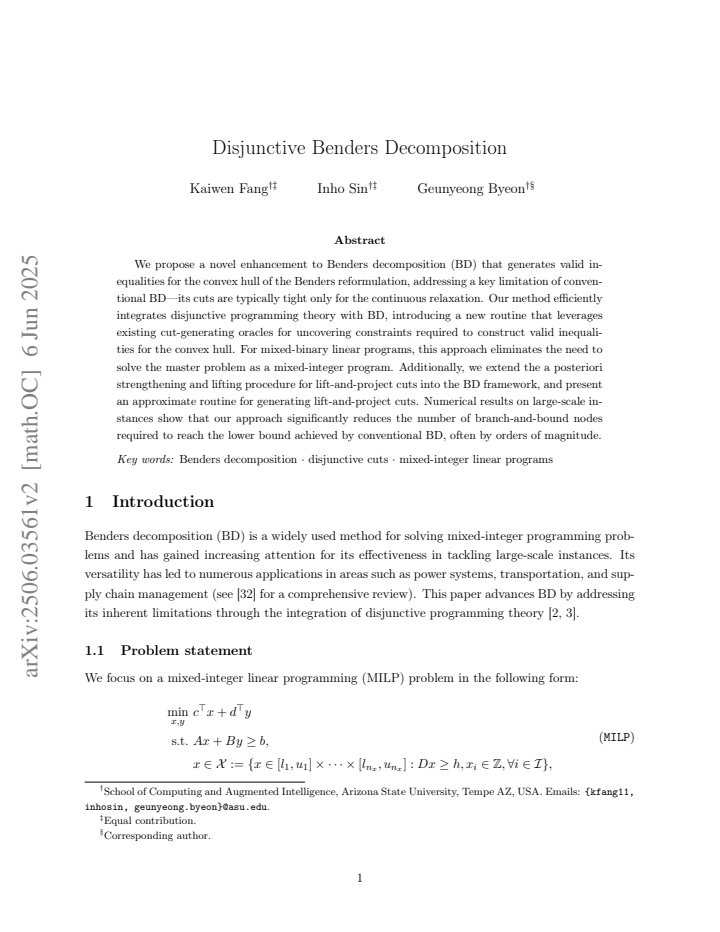 First page