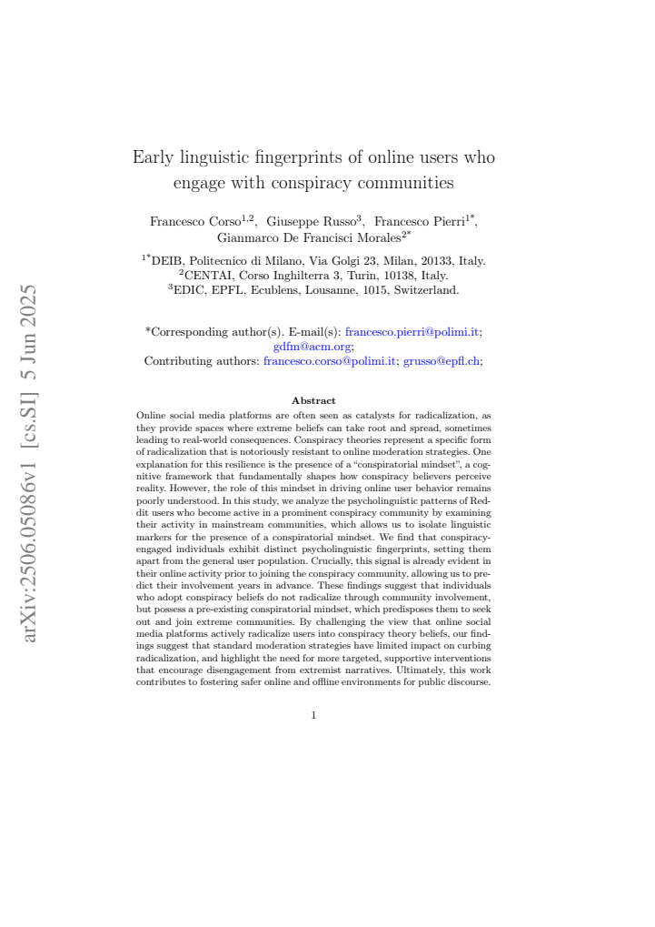 First page