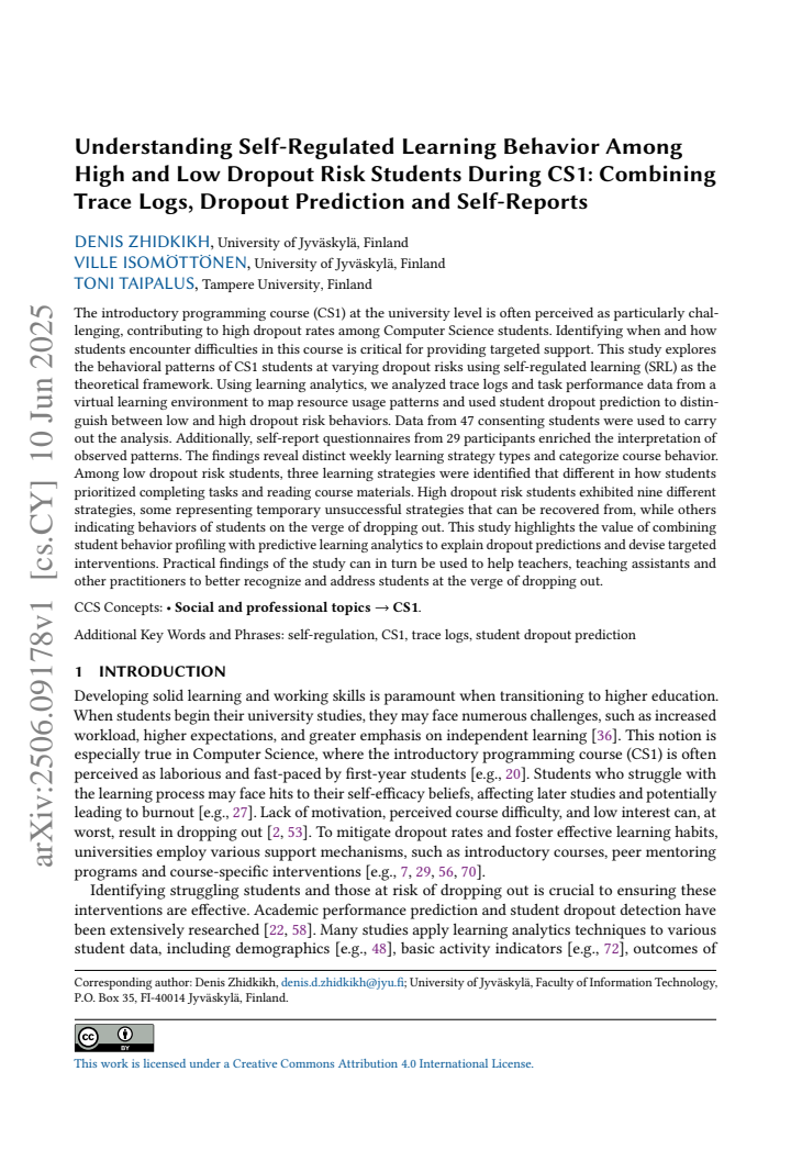 First page