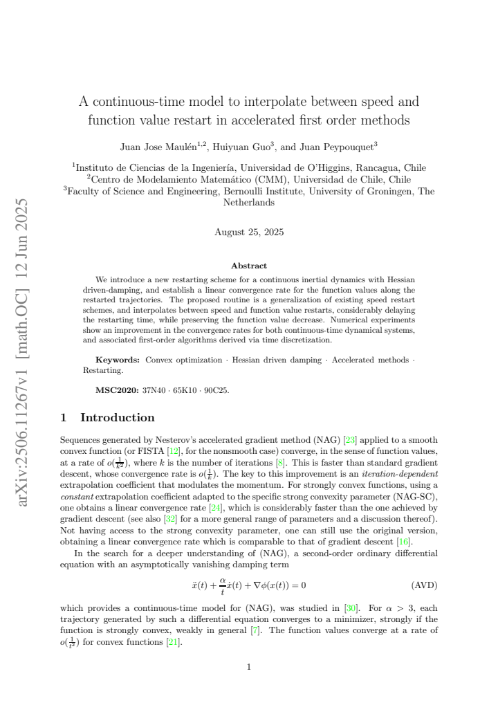 First page
