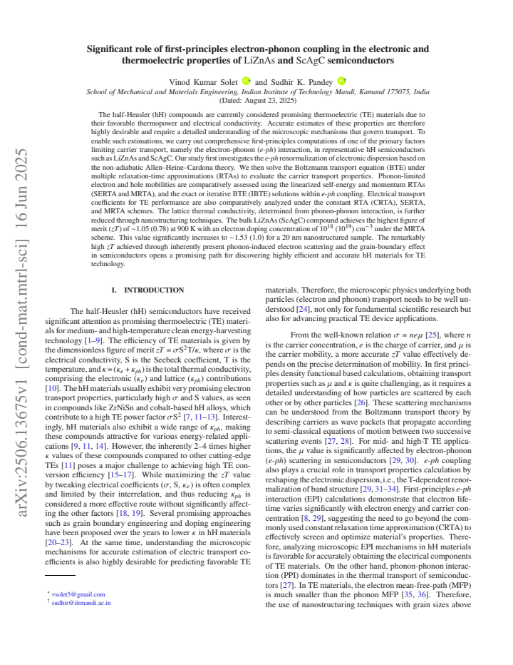 First page