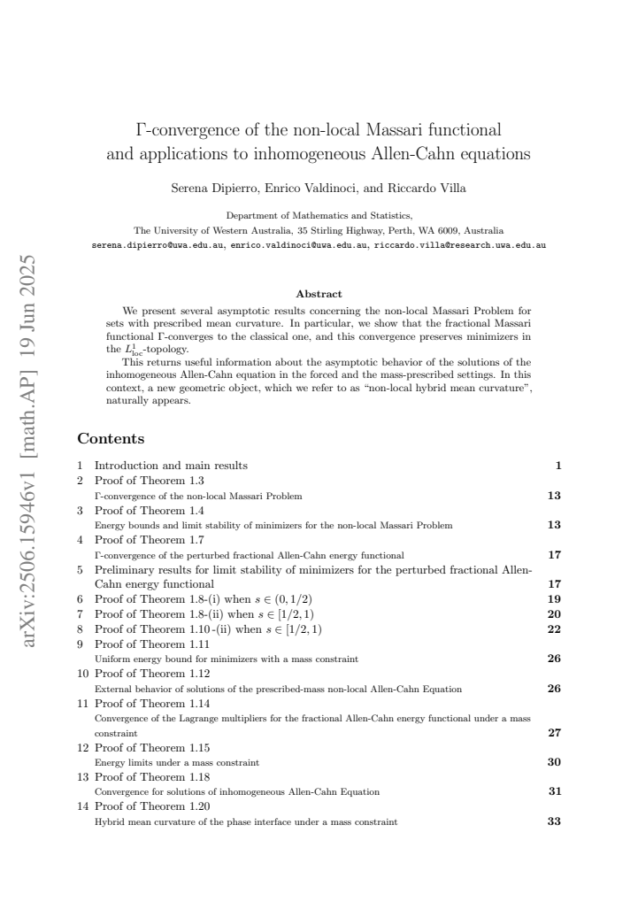 First page