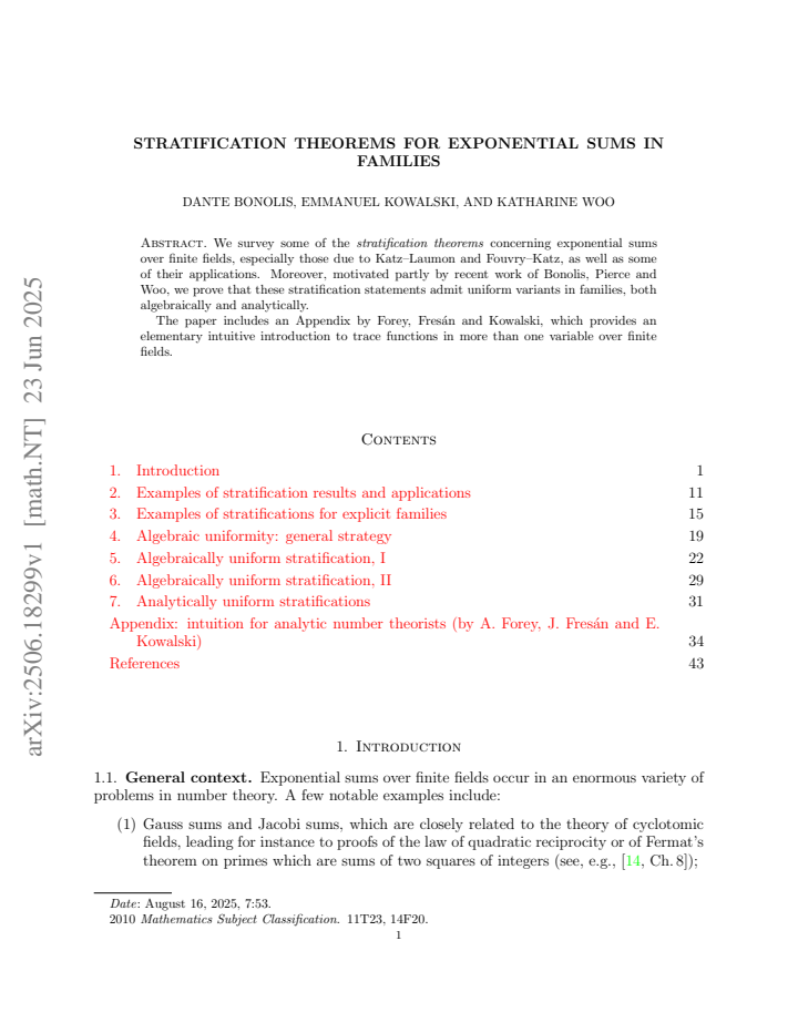 First page