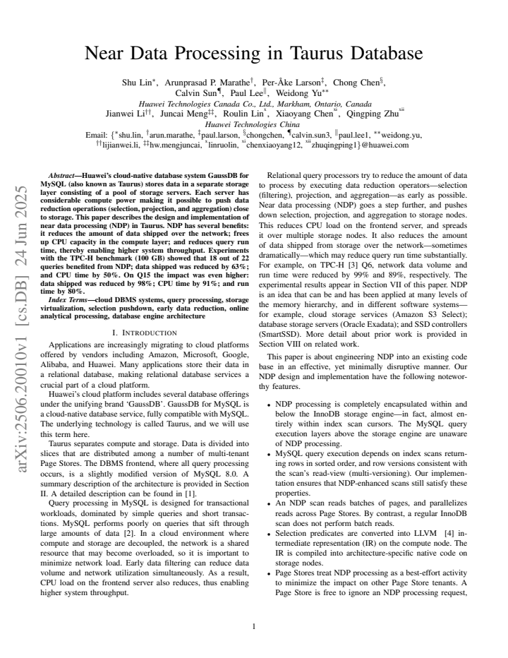 First page
