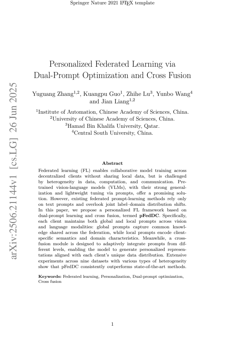 First page
