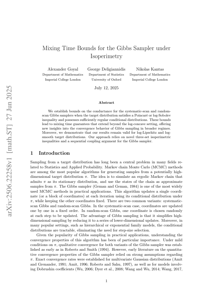 First page
