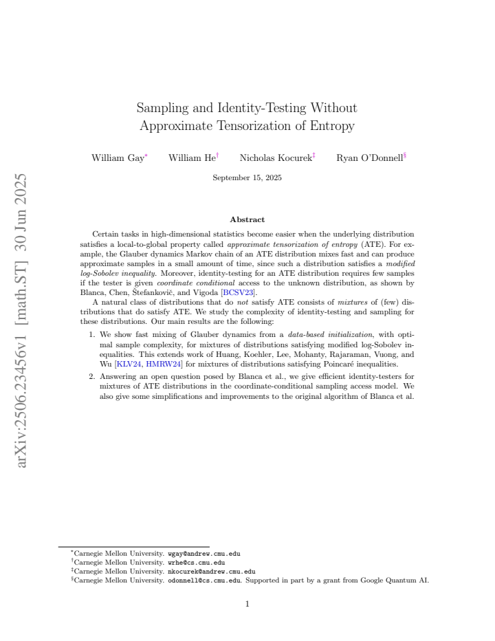 First page