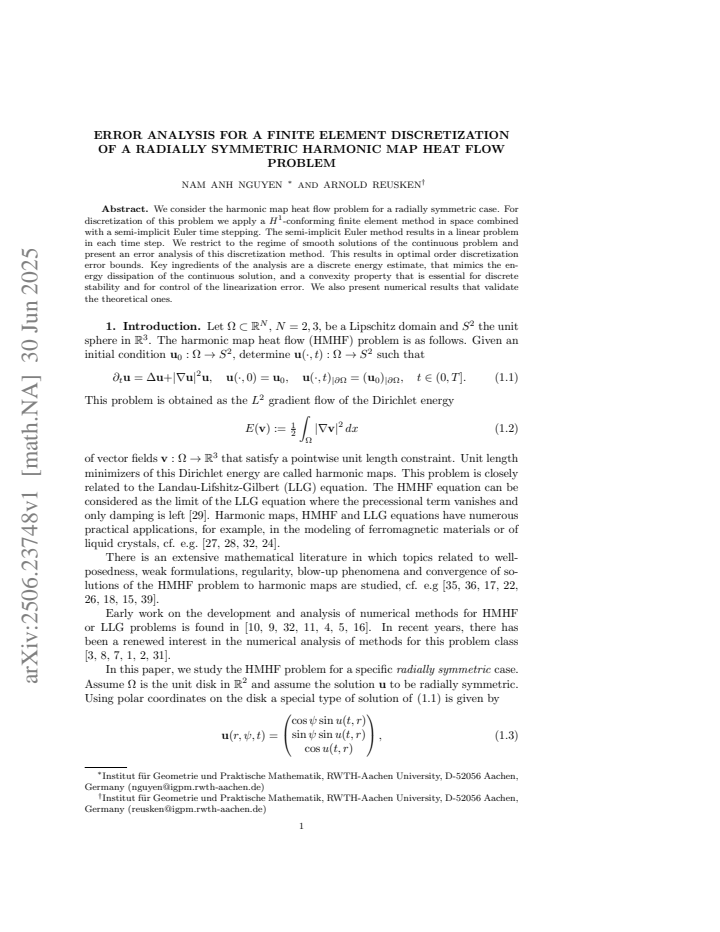 First page