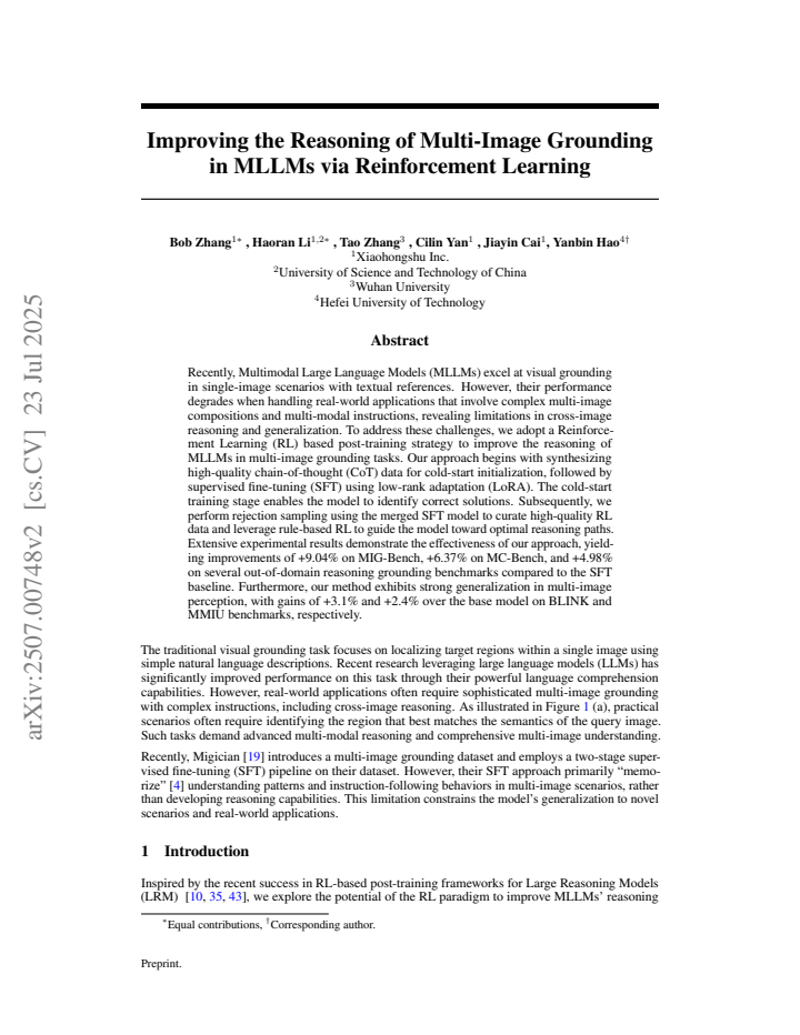 First page