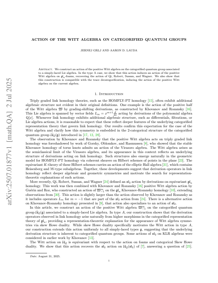 First page