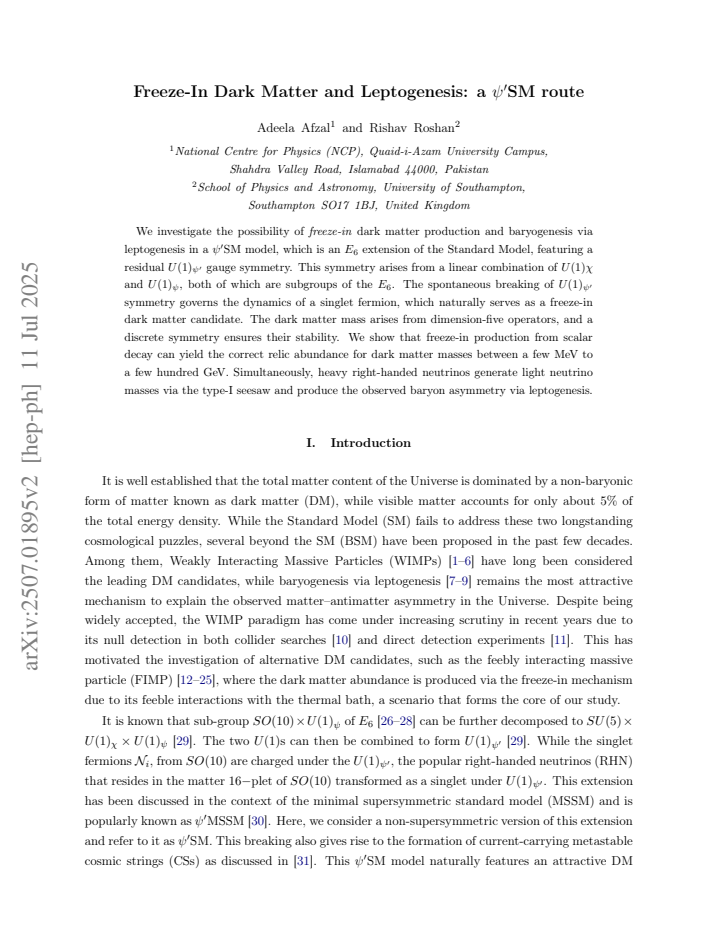 First page