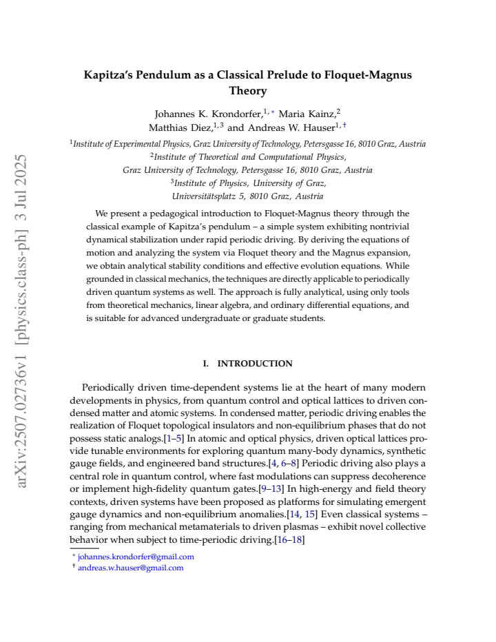 First page