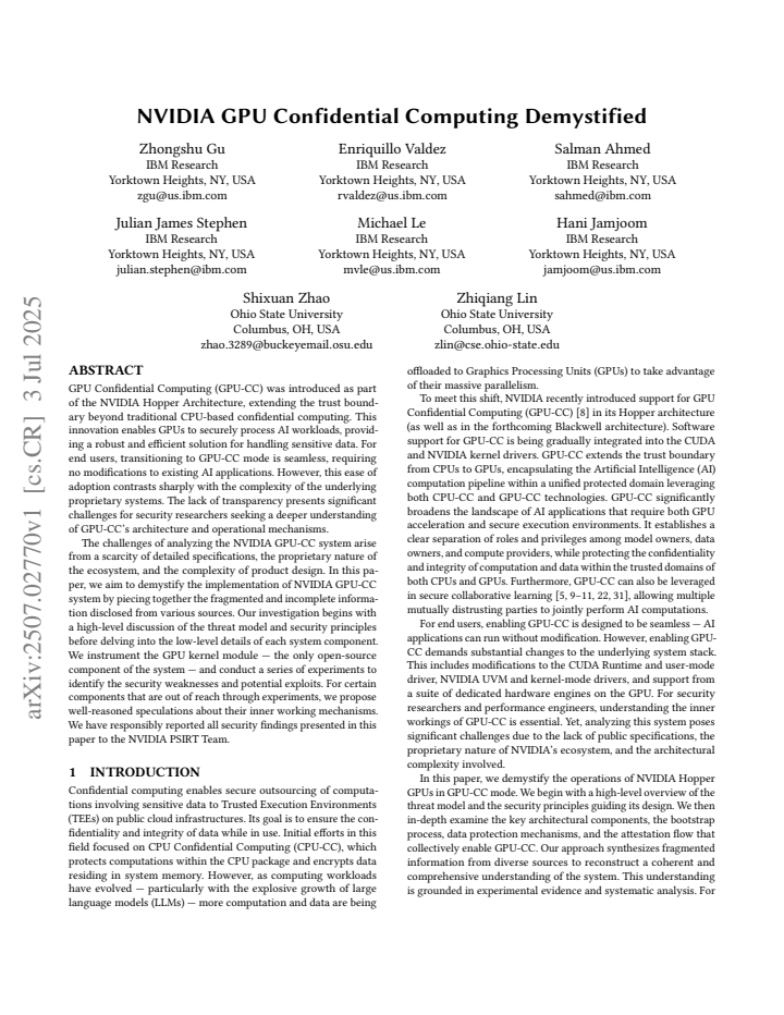 First page