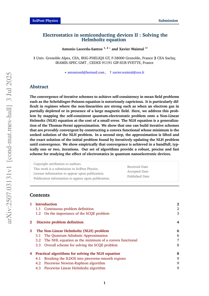 First page