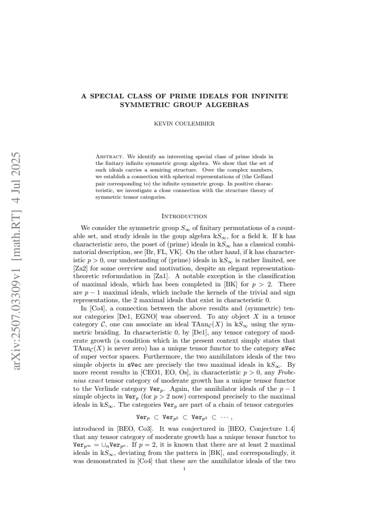 First page