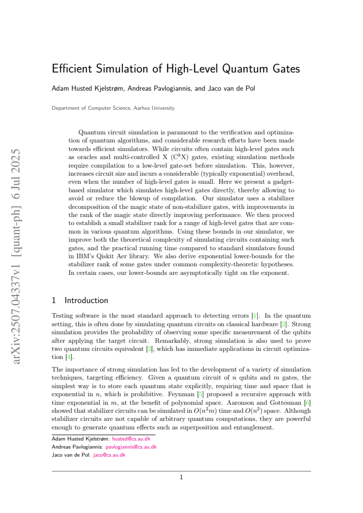 First page