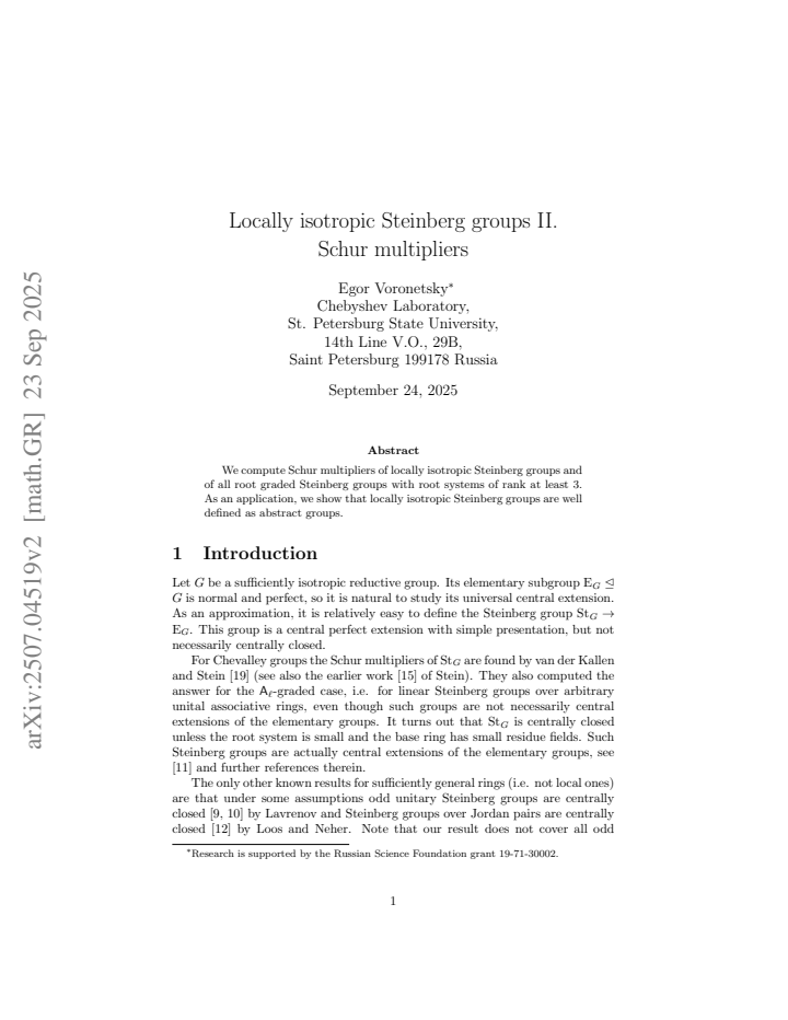First page