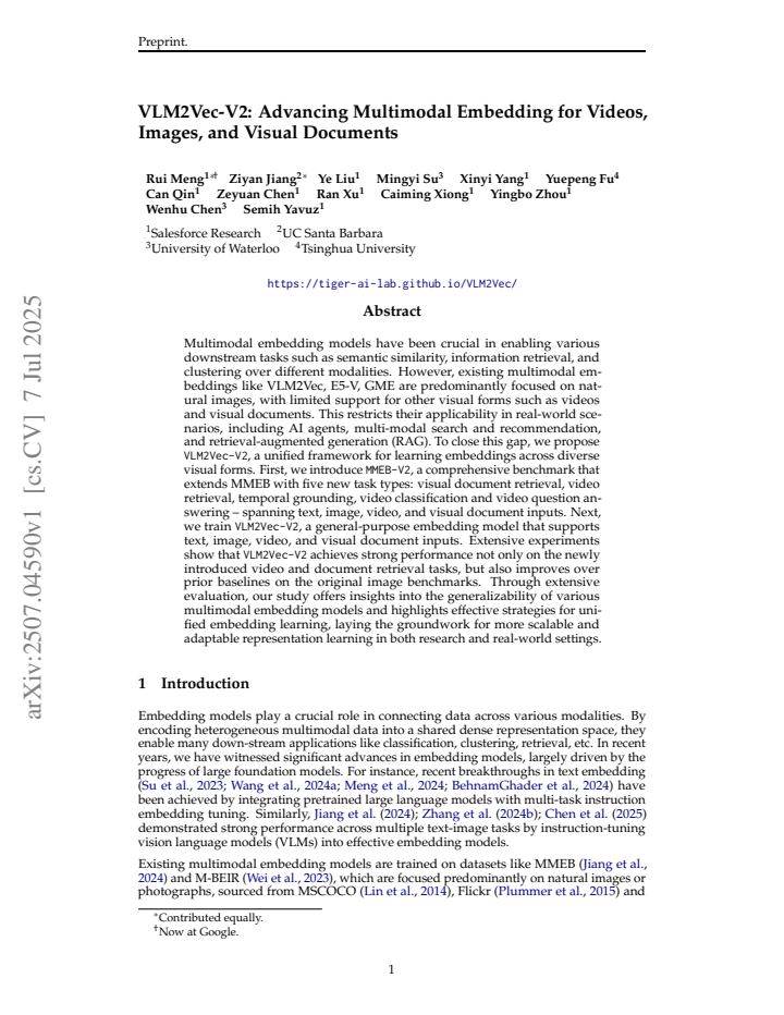First page