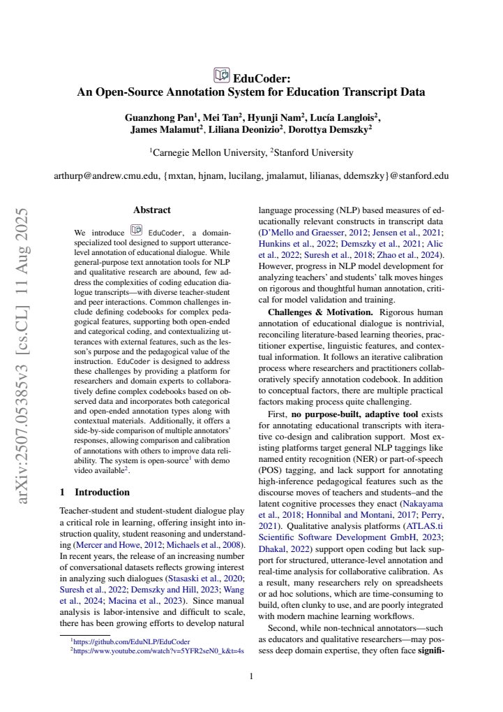 First page