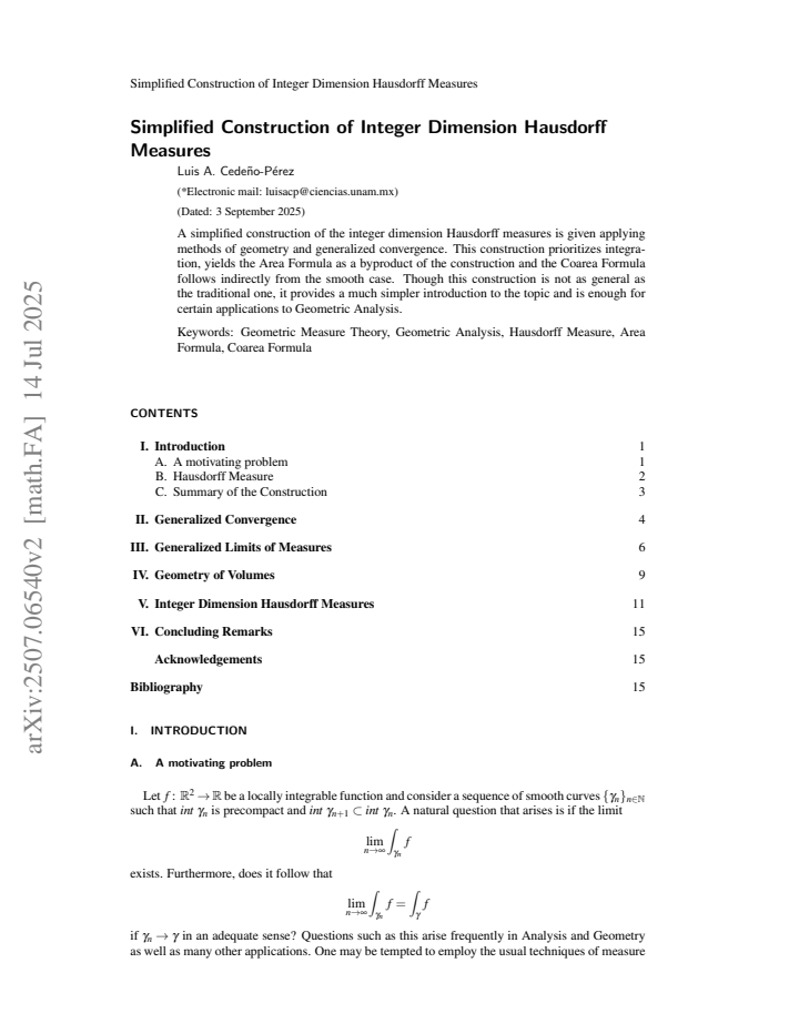 First page