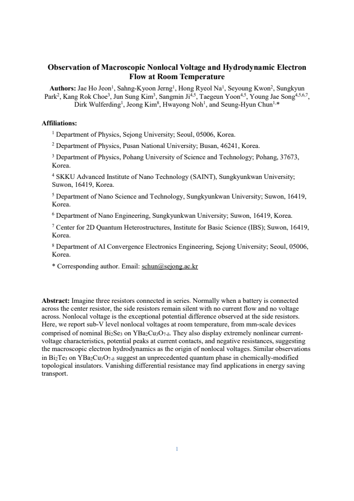 First page