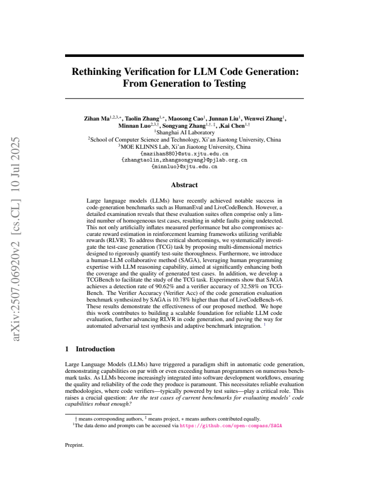 First page