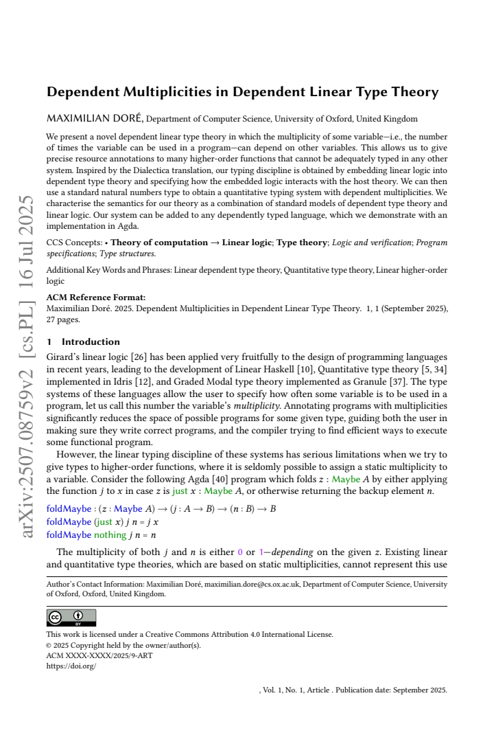 First page