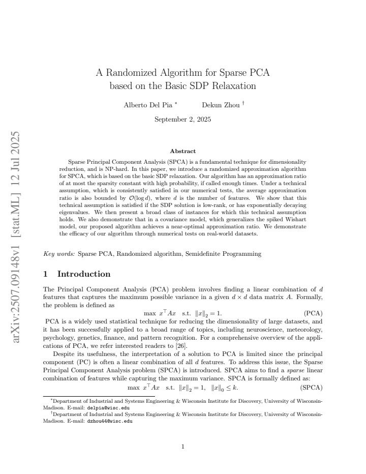 First page