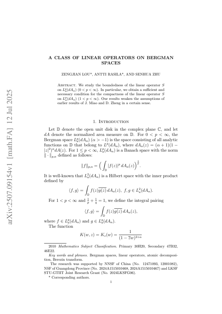 First page