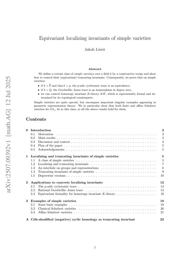First page