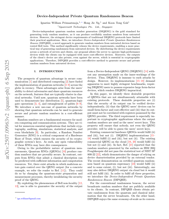 First page