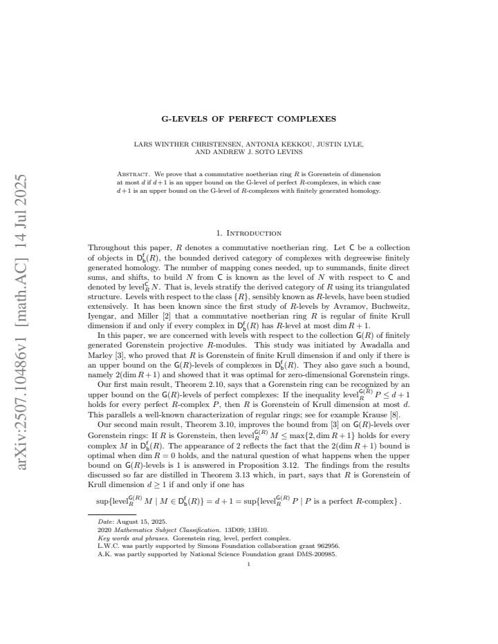 First page