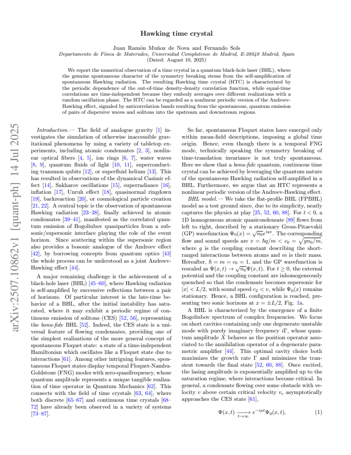 First page