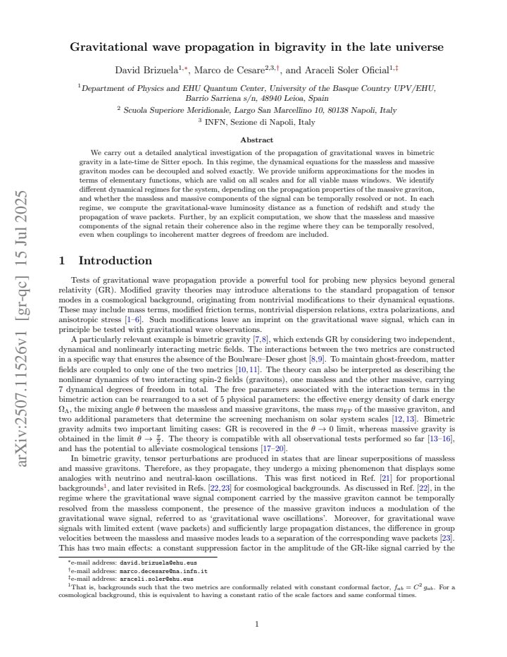 First page