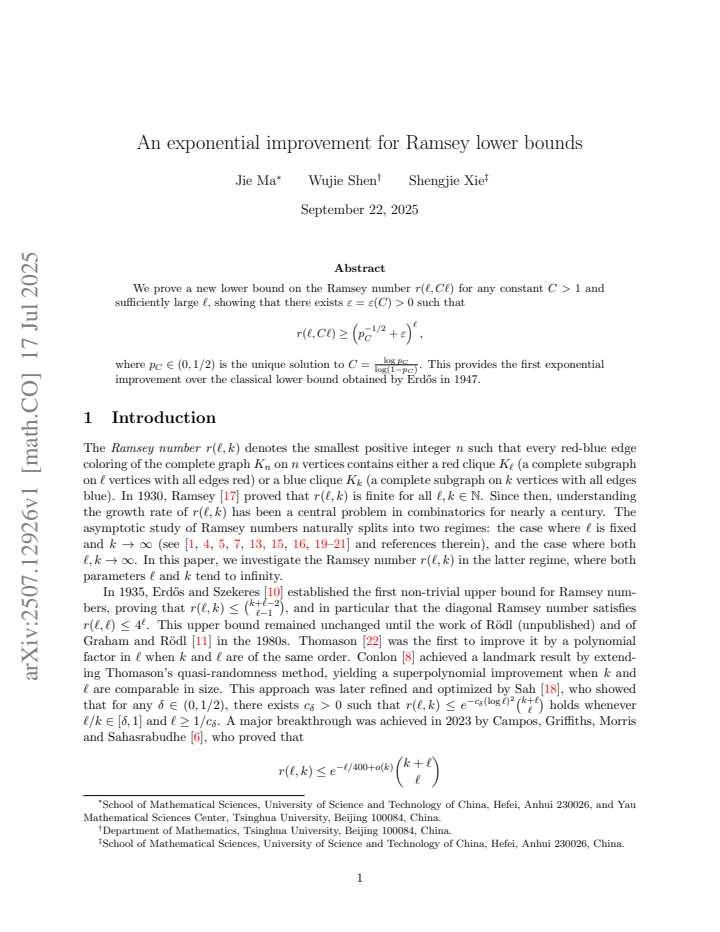 First page