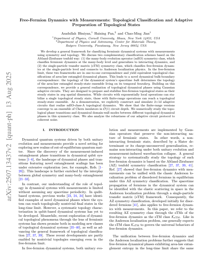 First page