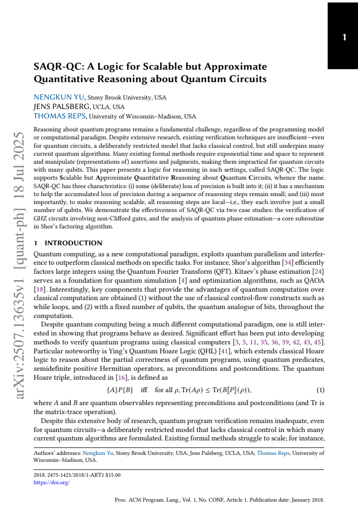 First page