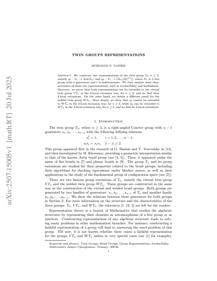 First page