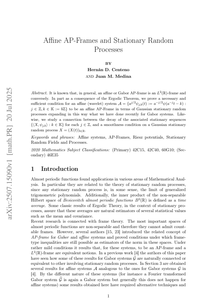 First page