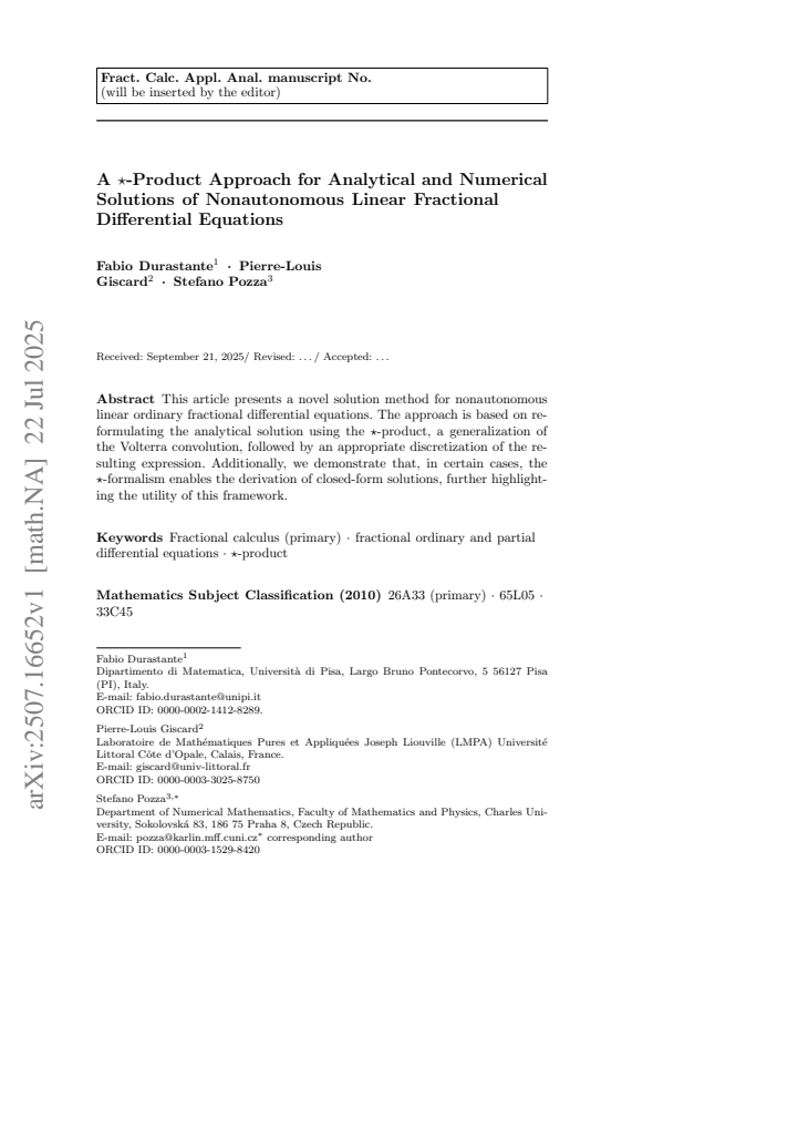 First page