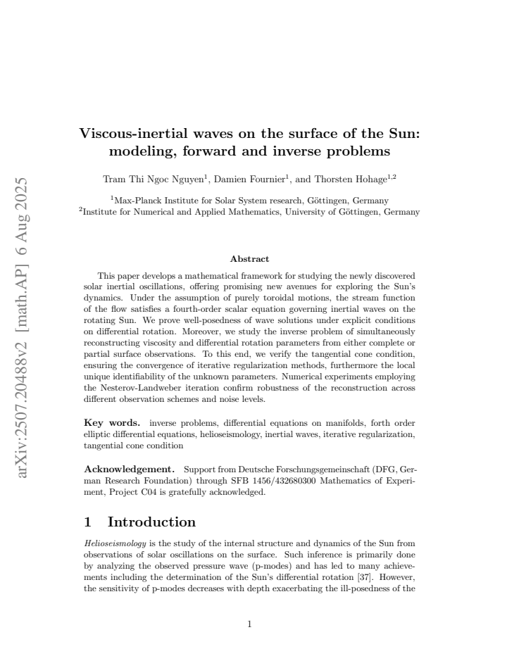 First page
