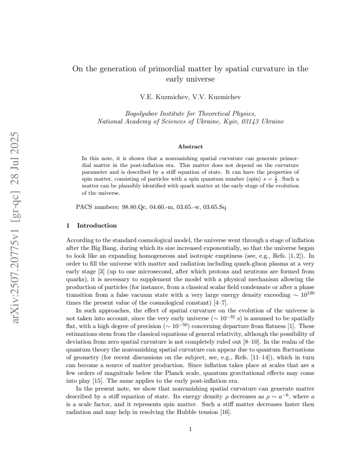 First page