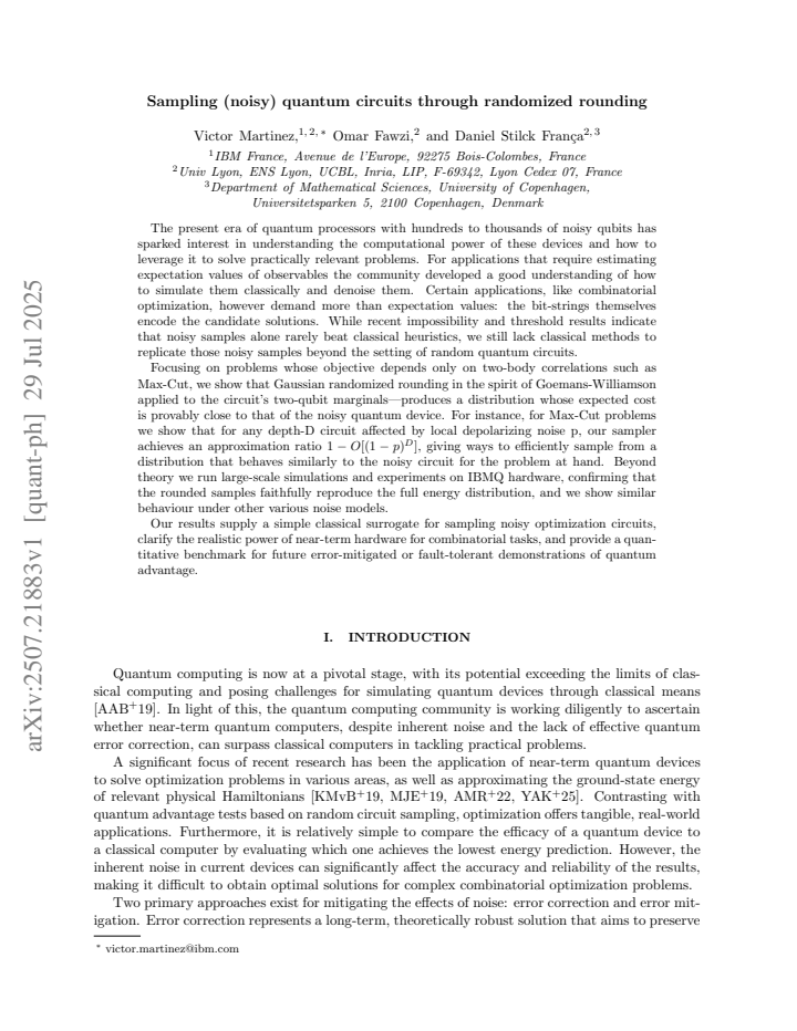 First page