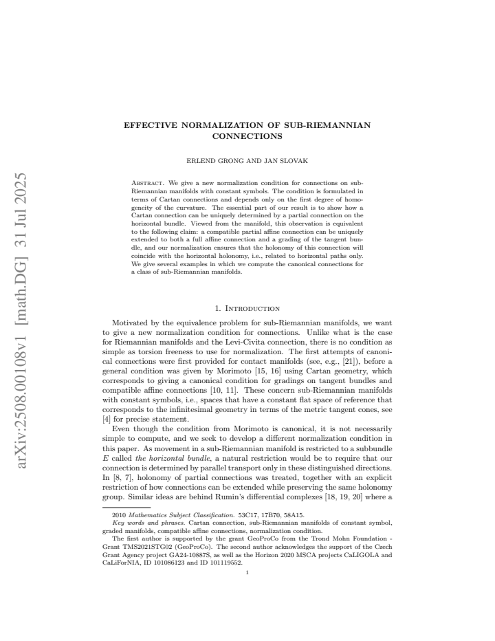First page