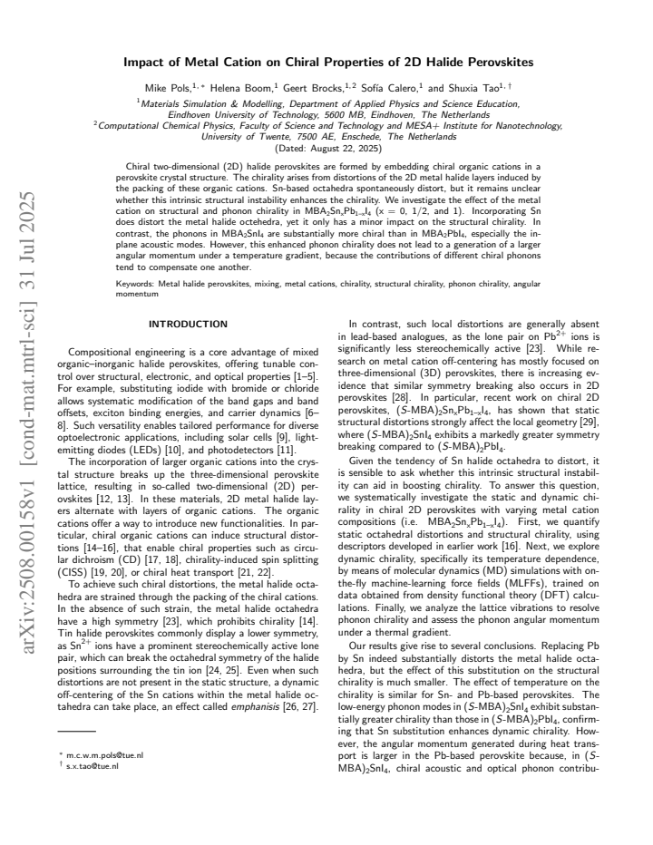 First page