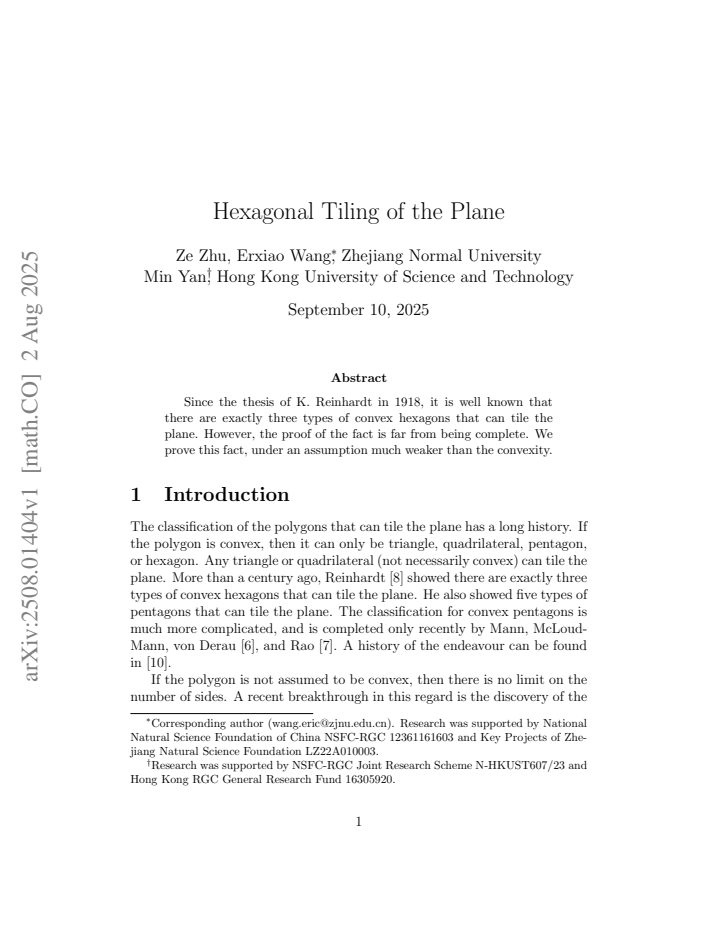 First page