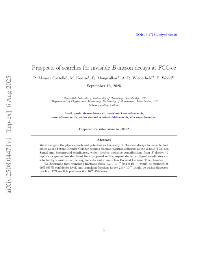 First page